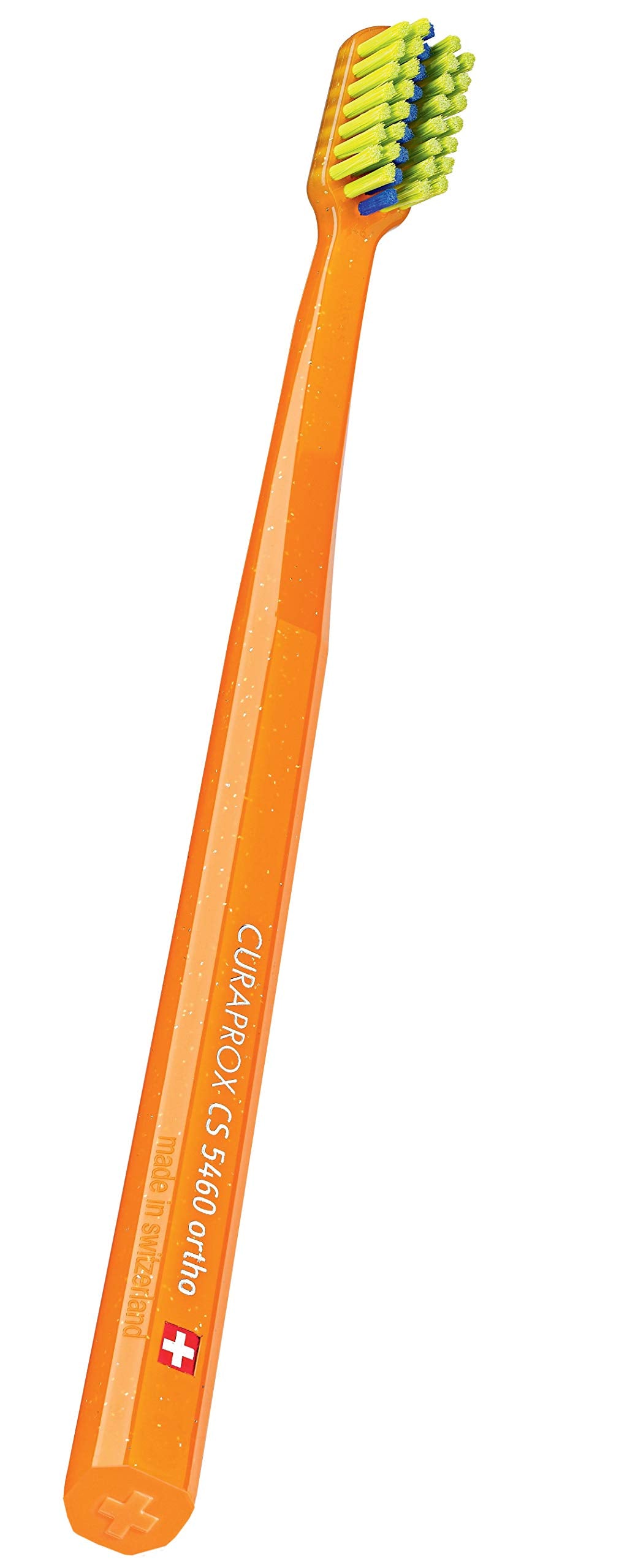 Curaprox Toothbrush Cs 5460 Ortho - Manual Toothbrush with Special Cut for Braces with 5460 Ultra Soft Curen Bristles - Random Color