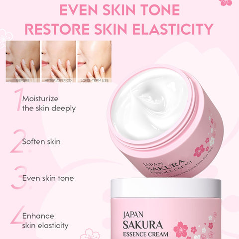 Skin Care For Teenage Girls,Cherry Blossom Skincare Sets Teen Skincare Set, Pamper Sets For Women Gifts,Skin Care Sets & Kits Face Serum,Face Cream,Sleep Mask,Eye Mask,Mud Mask,Lip Mask (SetA)