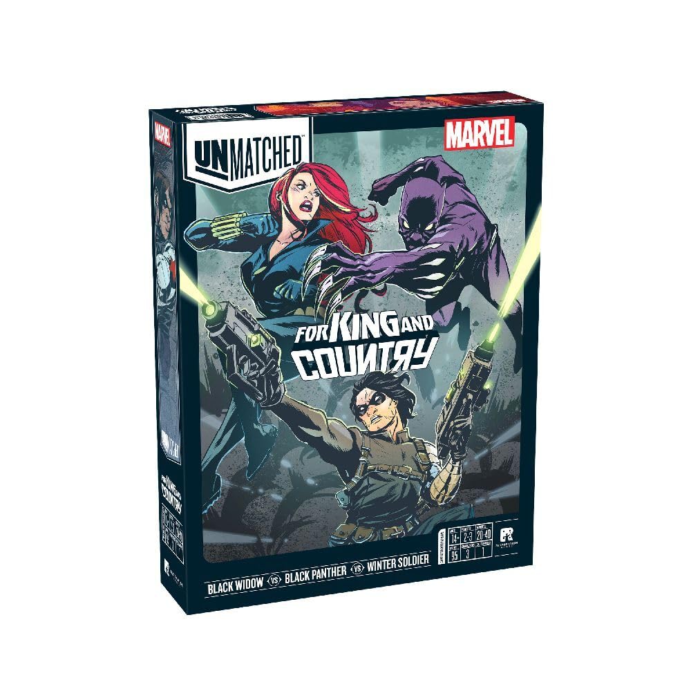 Iello, Unmatched Marvel: For King and Country, Board Game, Ages 14+, 2-3 Players, 20-40 Minutes Playing Time