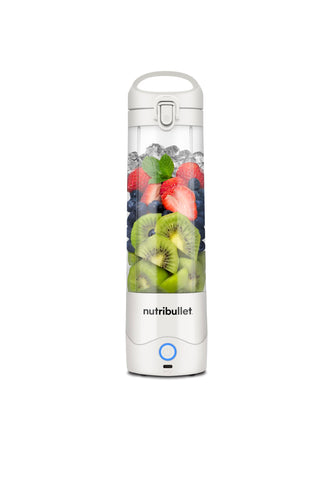 NutriBullet Portable, Portable and Lightweight Personal Blender, Electric Blender, Smoothies Blender, Multifunctional Blender, 475 ml Cups, USB-C Charger, White, NBP003W