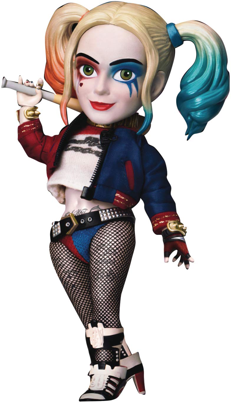 Beast Kingdom Suicide Squad: Harley Quinn EAA-125 Egg Attack Action Figure, Multicolor