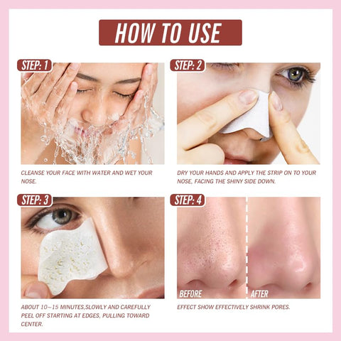 Generic Blackhead Remover Nose Pore Strips - Deep Cleansing and Moisture Clear-Up Strips for Blackheads, for Women & Men (20 PCS)