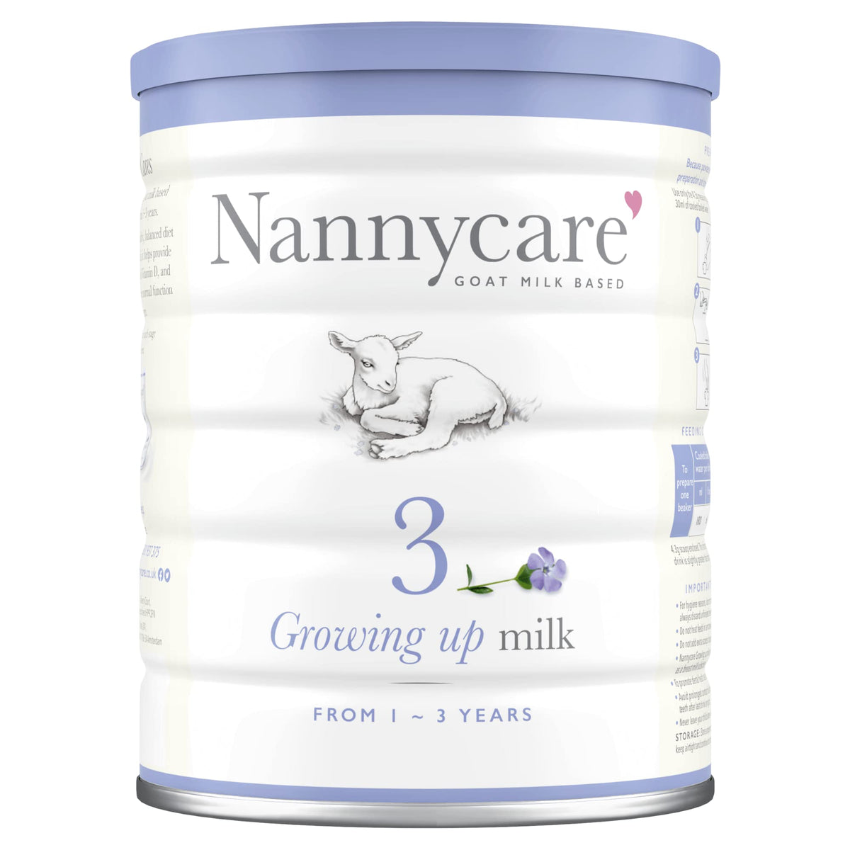Nannycare Goats Milk Growing Up Powder with Vitamin D, C & Calcium, 900 g