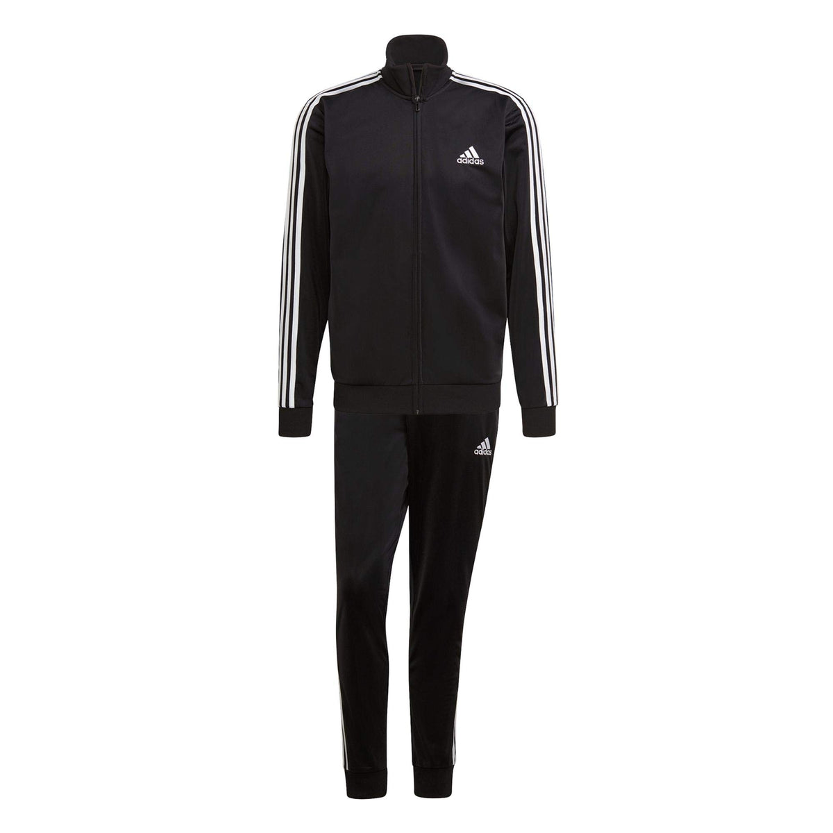 adidas Men's M 3s Tt Tracksuit, BLACK/WHITE, 42 UK