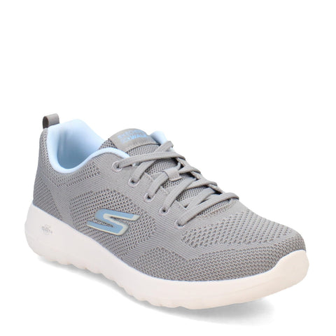 Skechers Women's Go Walk Joy Violet Sneaker, Gray/Blue, 5