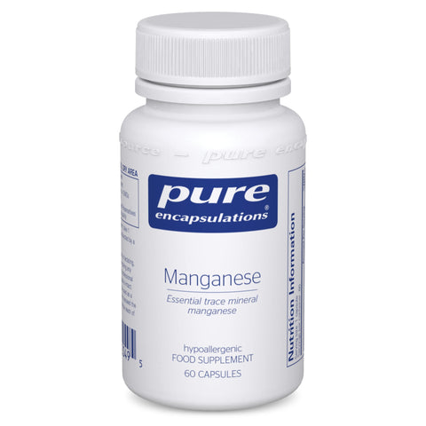 Pure Encapsulations - Manganese 8mg - Highly Bioavailable Essential Trace Mineral Manganese Supplement - 60 Vegetarian Capsules