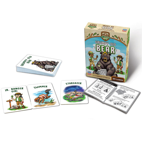 MasterPieces Licensed Kids Games - Jr Ranger - Grumpy Old Bear Kids Card Game Games for Kids & Family, Laugh and Learn