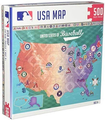 MasterPieces 11588: MLB League Map 500pc Puzzle