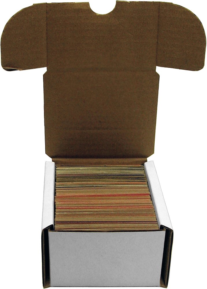 BCW 200 Count (Bundle of 50) Corrugated Cardboard Storage Box - Baseball, Football, Basketball, Hockey, Nascar, Sportscards, Gaming & Trading Cards Collecting Supplies