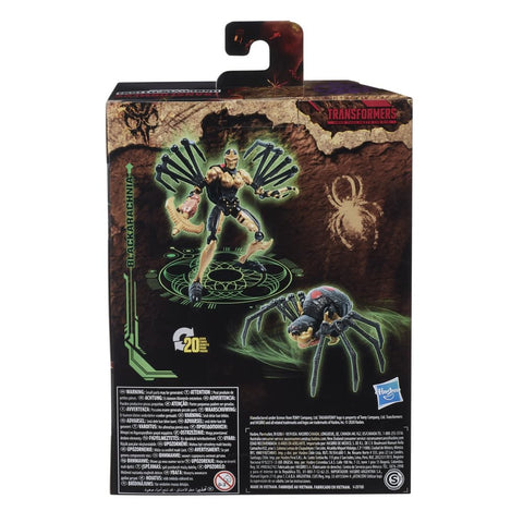 Transformers Toys Generations War for Cybertron: Kingdom Deluxe WFC-K5 Blackarachnia Action Figure - Kids Ages 8 and Up, 5.5-inch