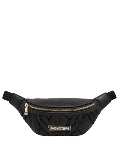 Love Moschino JC4160PP1LLR100A, Women's Waist Bag, Black, One Size, Black, 34X14X8