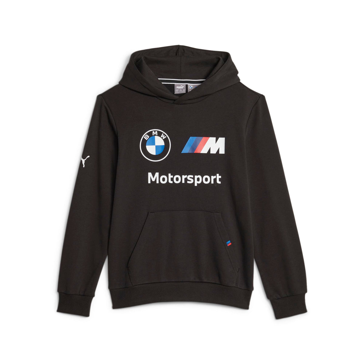 PUMA Unisex Child Bmw M Motorsport Hoodie Sweatshirt, Puma Black, Medium US