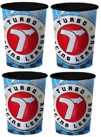 Unique Turbo the Movie Birthday Party Supplies Bundle Pack includes 12 Plastic Reusable Cups