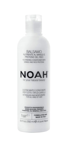 Noah Hair - 2.1 Nourishing Conditioner with Mango - Organic Conditioner - With Hydrolized Rice Protein - Detangling Conditioner - Hair Care for Natural Beauty - 8.5 fl.oz (250 ml) (Mango)