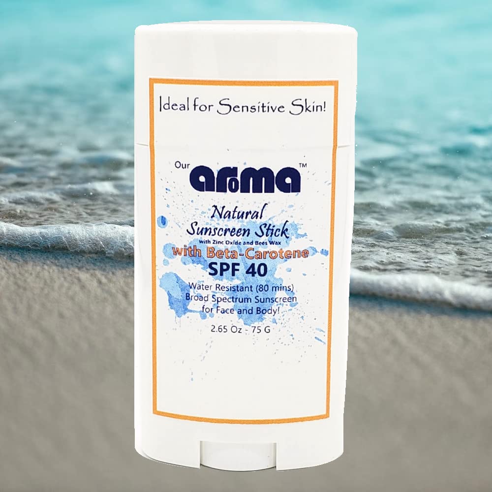 Our Aroma Original Sunscreen Face Stick, Broad Spectrum SPF 40 6.65 Oz