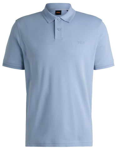 BOSS Men's Pe_Interlock Polo, Open Blue470,