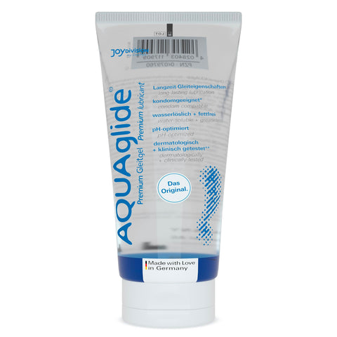 Joydivision AQUAglide 50 ml Lubricant Natural, Odorless & Transparent, Water-Based & Crystal-Clear Lubricant, Suitable for Latex Condoms.
