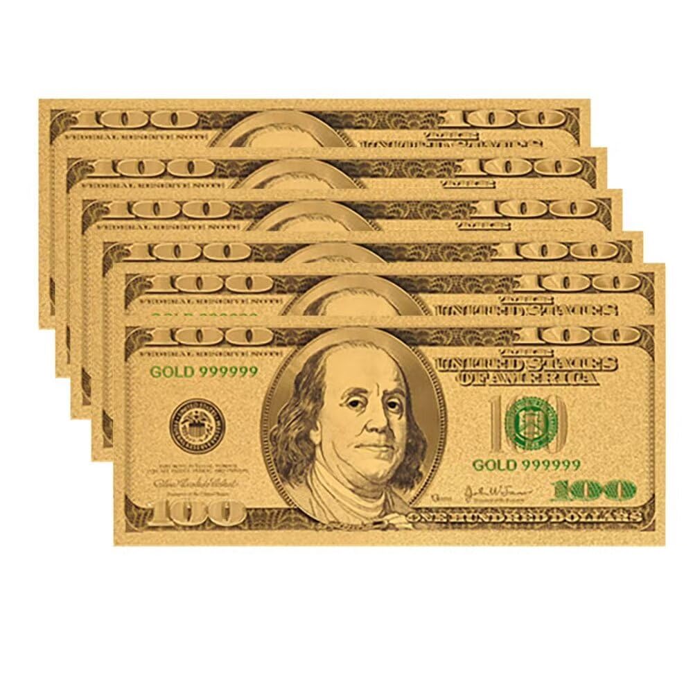 10pcs 100 Dollar Bill, Bills for Party Banknotes Album for Bookmark Great Gift for Collectors