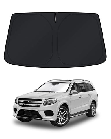 KUST Windshield Sun Shade for Mercedes-Benz GL-Class 2013-2019 Window Shade Sun Visor Cover Foldable Blocks UV Rays Keep Your Car Cooler