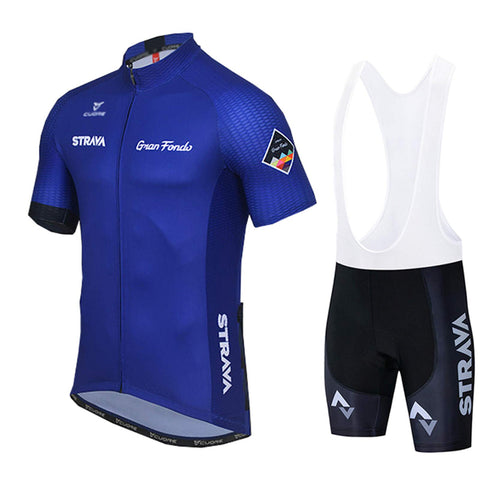 Men?s Summer Cycling Short Sleeve Top and Gel Bib Shorts Set, Short Sleeve Cycling Suits Set, Cycling Jersey Kits Breathable MTB Clothing Suits (Navy blue 2,XL)