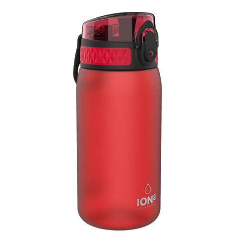 Ion8 Leak Proof Kids' Water Bottle, BPA , 350ml / 13oz, Red