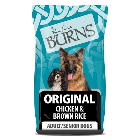 Burns Pet Nutrition Complete Dry Hypoallergenic Dog Food For Adult & Senior Dogs - Original Chicken & Brown Rice (2kg)