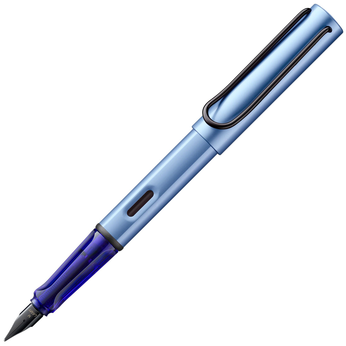 LAMY AL-star 0E1 Lightweight Aluminium Fountain Pen in Aquatic with Ergonomic Grip and Polished Steel Nib Stitch Width Medium Includes Ink Cartridge T 10 Blue