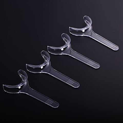 MIBICIRI 4Pcs Orthodontic Dental Cheek Lip Retractor Teeth Mouth Opener,Transparent (Large)