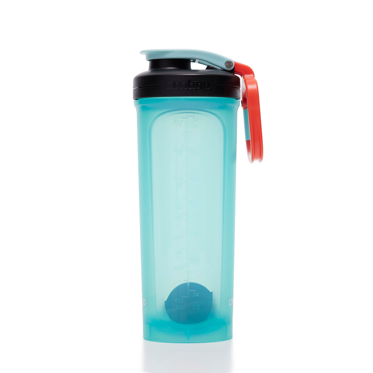 Contigo Shake & Go 2.0 Protein Shaker Bottle with Mixer Ball | Large BPA Free Blender | Ideal for Protein Powder, Nutrition Shakes or Smoothies |Leak Proof Shake Sports Bottle | Bubble Tea | 820 ml
