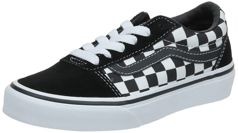 Vans Unisex Kids Ward Sneaker, Checkered Black True White, 6 UK Child