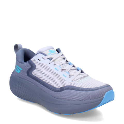 SKECHERS Men's Go Run Supersonic Max, Silver/Taupe, 10