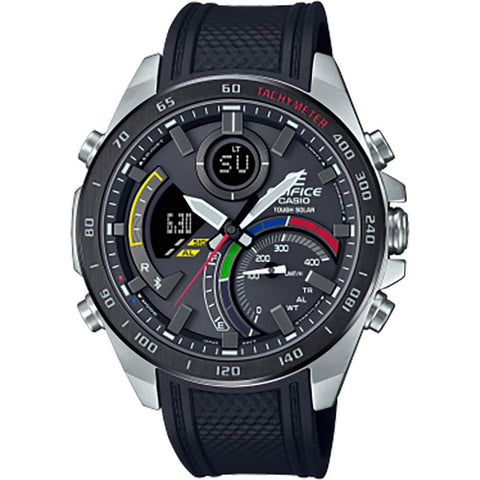 Casio Men Analogue-Digital Quartz Watch with Plastic Strap ECB-900MP-1AEF