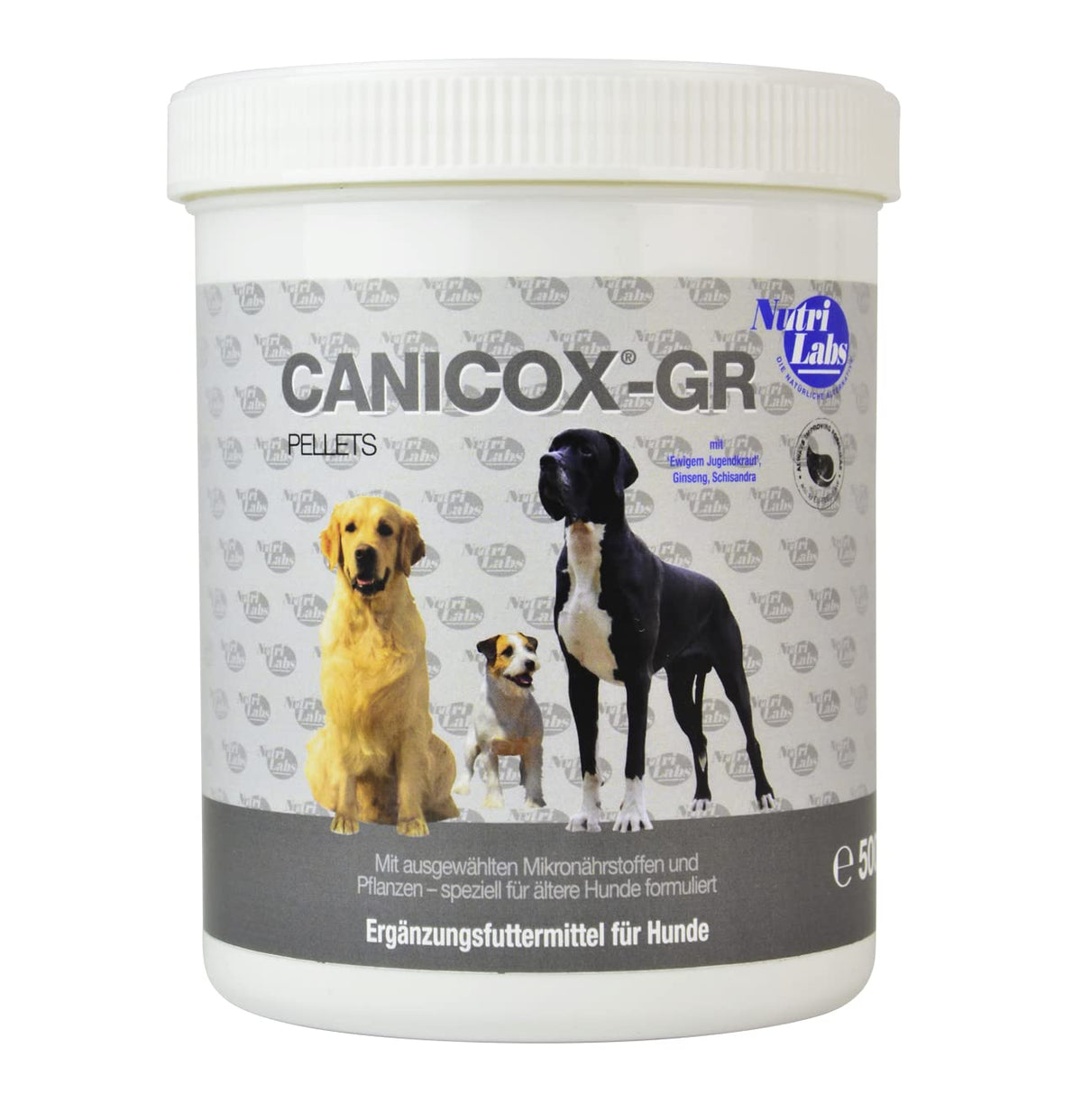 NutriLabs CANI Cox Gr Supplement, Food Futterm Pellets for Dogs Pack of 1 x 500 g)