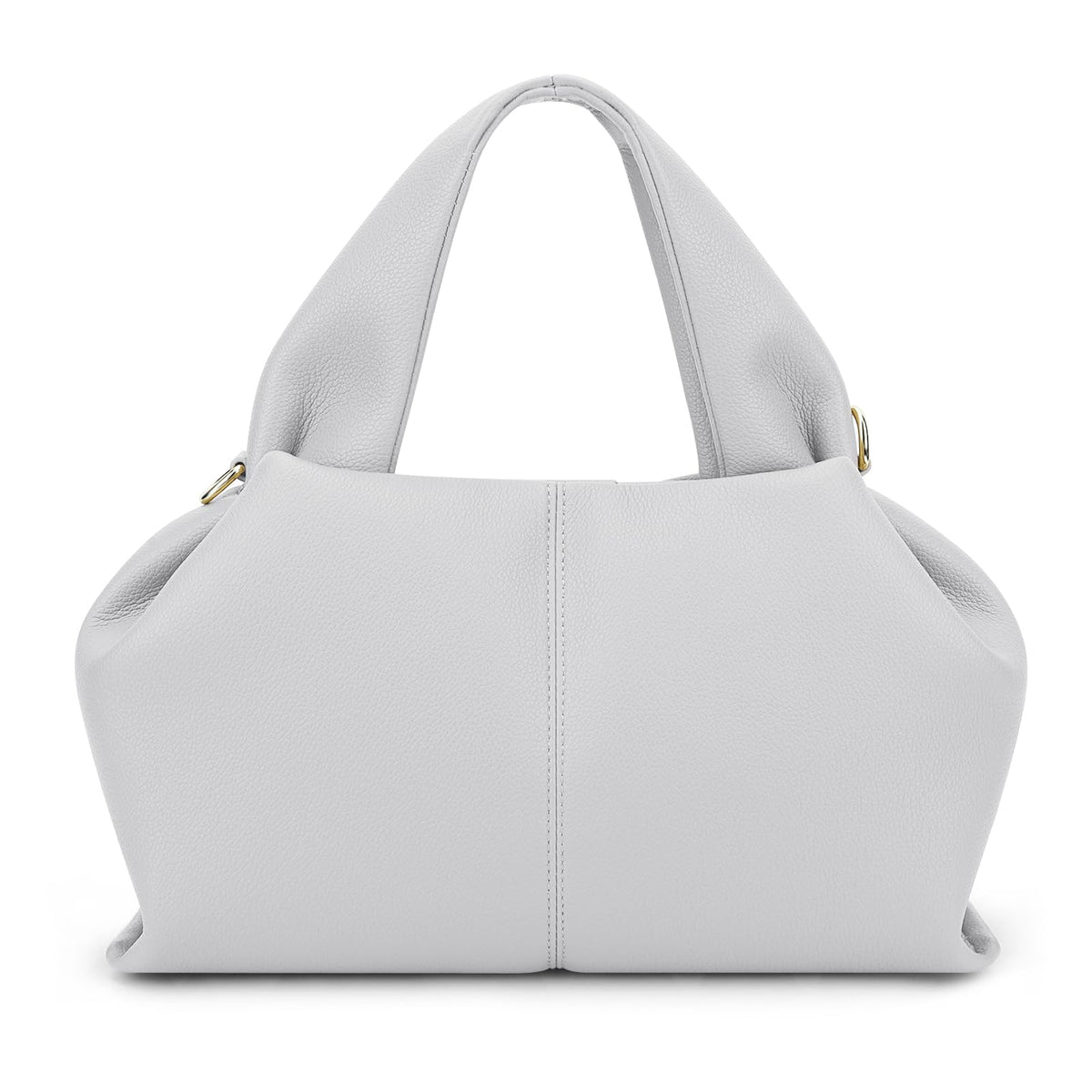 CHAMAIR Small Handbag Women's Shoulder Bag Leather Bag Women's Handbag Dumpling Crossbody Bag Fashion PU Leather Purse Handbags with Removable Shoulder Strap, A02 white.