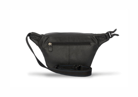 Silver Street London Mens Boston Genuine Leather Bumbag, Waist Bag, Fanny Pack Large Capacity