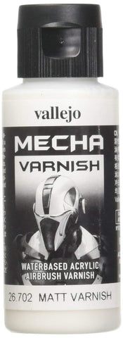 Vallejo Mecha Matt Varnish 60ml Painting Accessories, 2.02 Fl Oz (Pack of 1) (VJ26702)