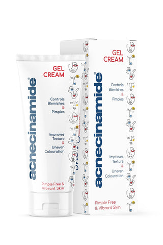 Acnecinamide Gel Cream, 50ml, Daily Use For Oily and Acne Prone Skin to Clear Pimples, Blemishes and Spots and Prevent Breakouts