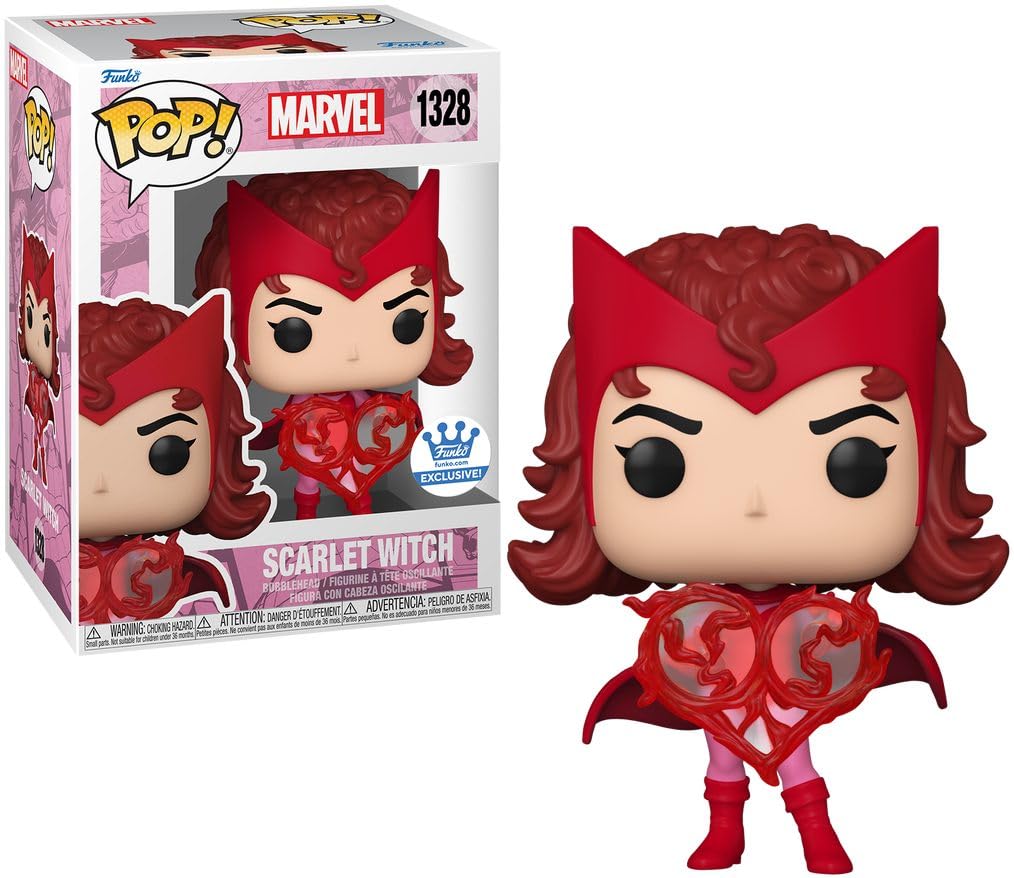 Funko Pop! Marvel: Valentine's Series - Scarlet Witch with Heart Hex Shop Exclusive