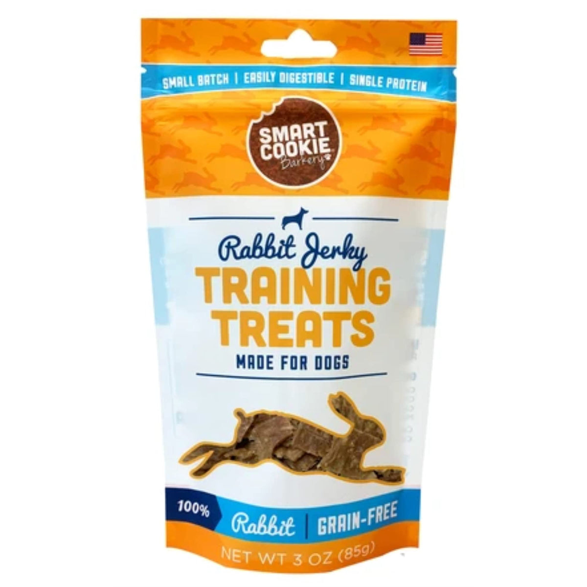 Smart Cookie Rabbit Jerky Training Treats - Usa Rabbit Dog Treats, 3Oz