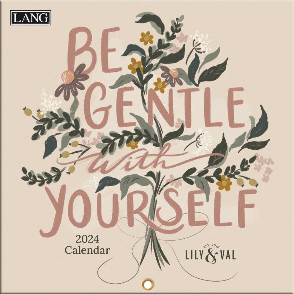 LANG Be Gentle With Yourself 2024 Mini Wall Calendar (24991079270)