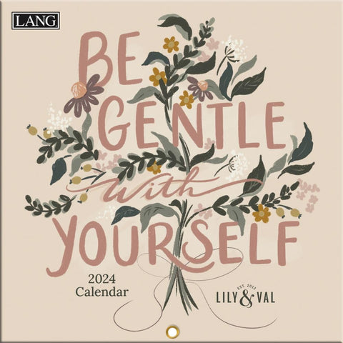 LANG Be Gentle With Yourself 2024 Mini Wall Calendar (24991079270)
