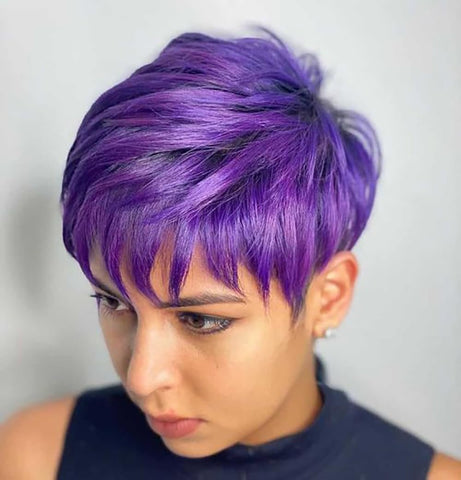BeiSDWig Synthetic Short Hair Wig Synthetic Wigs for Black/White Women Natural Short Hair Wig with Bang
