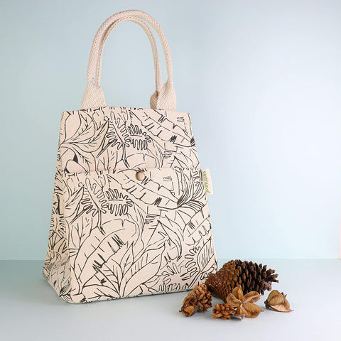 earthsave Insulated Lunch Bag for Office Women Men Off White Oliv