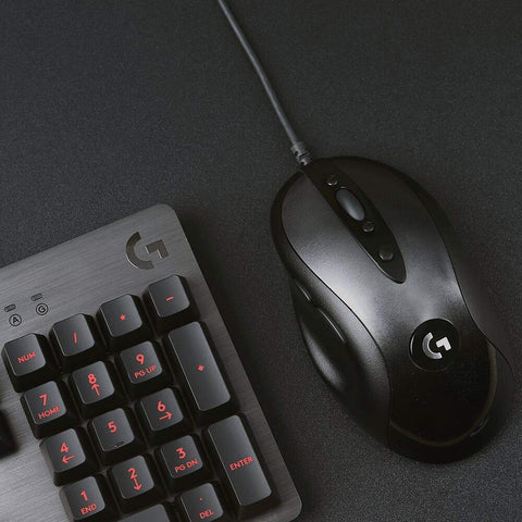 Logitech G MX518 Gaming Mouse Hero Sensor 16, 000 Dpi Arm Processor 8 Programmable Buttons (European Packaging) - Black