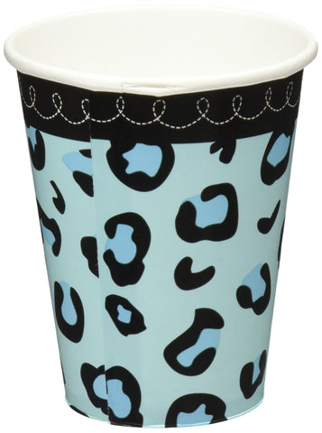Sweet Safari Boy Baby Shower Party Cups, 18 Pieces, Made from Paper, Blue, 9 oz by Amscan