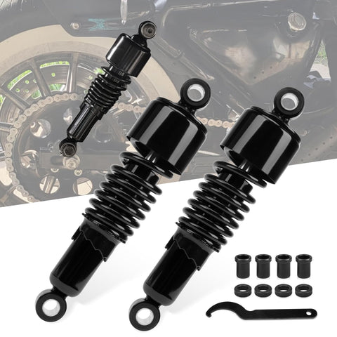PSLER Rear Shock Absorber Rear Suspension Kit Rear Shocks Lowering Kit Preload Adjustable 10.5'' for Sportster XL 883 1200 1988-2023 Touring Street Road Electra Glide Road King 1980-2023 Dyna 1991-up