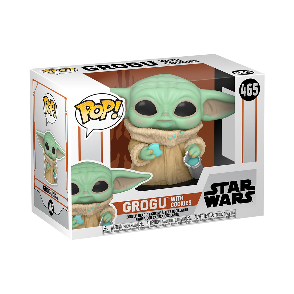 Funko POP! Star Wars: The Mandalorian - Grogu (The Child, Baby Yoda) with Cookie - Collectible Vinyl Figure - Gift Idea - Official Merchandise - for Kids & Adults - TV Fans