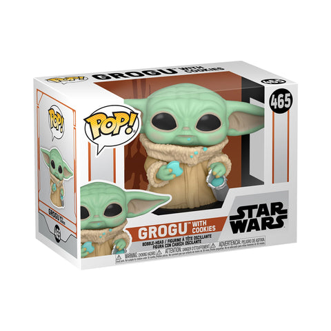 Funko POP! Star Wars: The Mandalorian - Grogu (The Child, Baby Yoda) with Cookie - Collectible Vinyl Figure - Gift Idea - Official Merchandise - for Kids & Adults - TV Fans