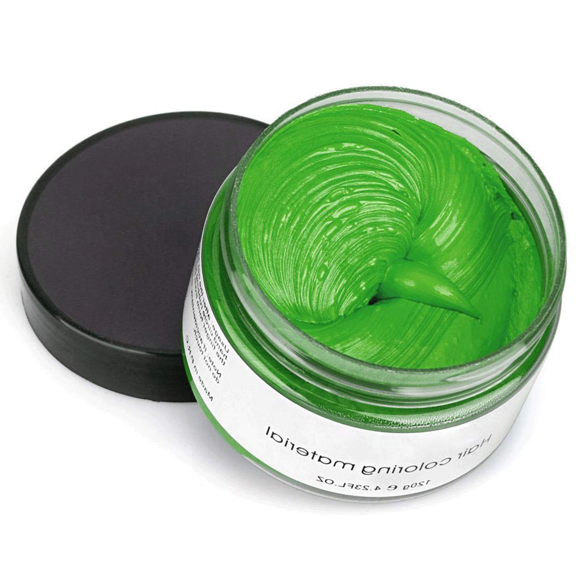 Permotary Hair Color Wax Styling Cream Mud, Temporary Hair Dye Wax Great for Party, Cosplay, Halloween,Fancy Dress, 4.23 OZ?Green?