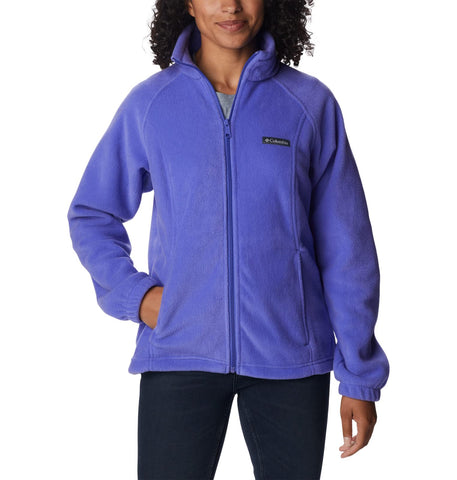 Columbia Women's Benton Springs Classic Fit Full Zip Soft Fleece Jacket, Purple Lotus, Medium